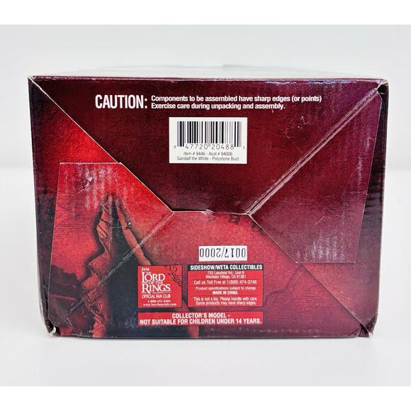 Sideshow Weta Gandalf the White 1:4 Bust Lord of the Rings Two Towers #0017/2000 - Picture 7 of 9